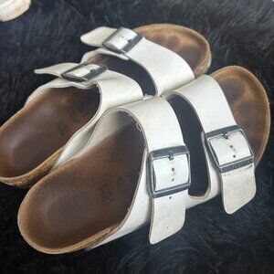 Women's White Birkenstocks